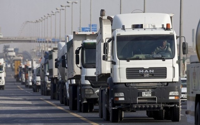 trucks on UAE roads