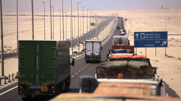 trucks on middle east highway