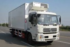 refrigerator truck on the road